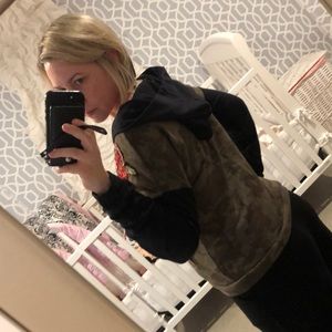 VENUS Tops - Camo-floral colorblock hoodie VENUS Tops - Camo-floral colorblock hoodie